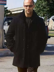 Jason Statham Black Pea Coat Mechanic Resurrection