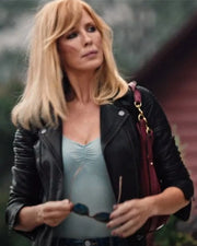 Yellowstone Season 4 Beth Dutton Black Leather Jacket