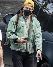 court gentry green denim jacket the gray man