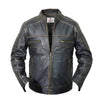 Men’s Black Vintage Motorcycle Leather Jacket