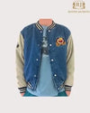 winnie The Pooh Denim Varsity Jacket - Rover Jacket