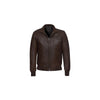 Modern Men's Bomber : Quilted Pattern And Distressed Leather