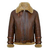 Men's Premium Shearling B3 Bomber Jacket with Belt