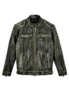 WILLIAM CHARCOAL LEATHER JACKET
