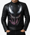 Halloween Venom Black Leather Jacket