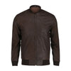 Hudson Brown Suede Bomber Jacket