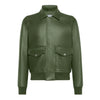 Rustic Raider A2 Green Leather Bomber Jacket