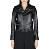 Scarlett Black Leather Biker Jacket