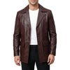 Warrick 1970s Choco Brown Leather Blazer