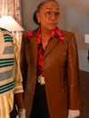 Amanda Wagner Will Trent S03 Brown Leather Blazer