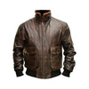Men's Distressed Brown G-1 Aviator Jacket :Vintage-Inspired Style