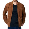 Butch Coolidge Brown Suede Bomber Jacket