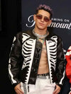 Lenny Tavárez MTV Awards Skeleton Leather Jacket
