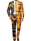 Orange and Black Coffin Suit