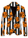 Pumpkin Black and White Strip Blazer