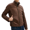 Robert Brown Leather Jacket
