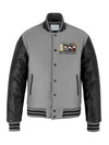 Spooky Labubu Grey Varsity Jacket