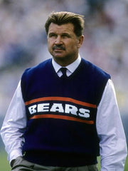 Mike Ditka Inspired  Bears Sweater Vest – Vintage Football Coach Style Retro Knit Navy Pullover