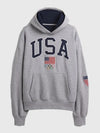 Winter Olympics 2026 Gap Team USA Heavyweight Oversized Hoodie – Milano Cortina
